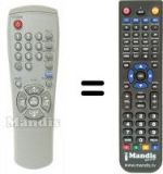 Télécommande équivalente Samsung AA59-00104J