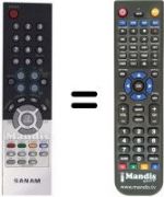Télécommande équivalente Samsung AA59-00370A