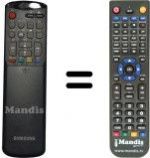 Télécommande équivalente Samsung AA59-10020M