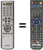 Télécommande équivalente Samsung BN59-00378A