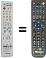 Télécommande équivalente Samsung BN59-00618A