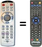 Télécommande équivalente Sanyo CXTK