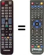 Télécommande équivalente Samsung UE40D5700RS/XZG