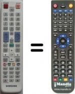 Télécommande équivalente Samsung LE46N73BDX/XEU