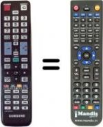 Télécommande équivalente Samsung LT22A350