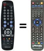 Télécommande équivalente Samsung BN5900676A