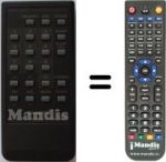 Télécommande équivalente Sharp RRMCG0549CESA