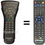 Télécommande équivalente GA323WJSB