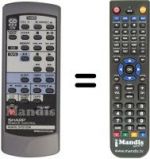 Télécommande équivalente RRMCG0013SJSB
