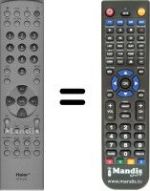 Télécommande équivalente Haier HTR-040