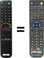Télécommande équivalente Sony KVM-1450E