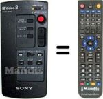 Télécommande équivalente Sony RMT-502