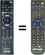 Télécommande équivalente RM-YD073