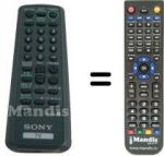 Télécommande équivalente ITT RM883