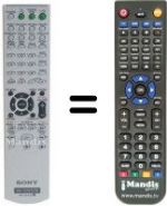 Télécommande équivalente Sony RM-ADU005