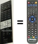 Télécommande équivalente Sony XEL-1