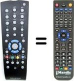 Télécommande équivalente Grundig 32-6832 DVB-T
