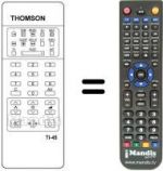 Télécommande équivalente Thomson 925TX0789