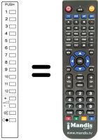 Télécommande équivalente Panasonic TNQ1420