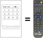 Télécommande équivalente Panasonic TNQ1459