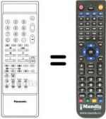 Télécommande équivalente Panasonic TNQ8E0438