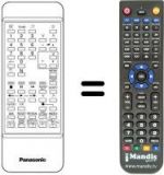 Télécommande équivalente Panasonic TNQ8E0448