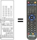 Télécommande équivalente Panasonic TC28G1F