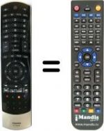 Télécommande équivalente Toshiba 32RL838G