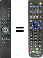 Télécommande équivalente Grundig VISION326 3931T 2