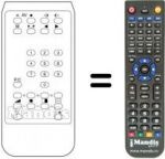 Télécommande équivalente SCHNEIDER STV8027QM