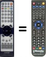 Télécommande équivalente TATUNG-DECCA RM-36EN01