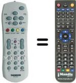 Télécommande équivalente Thomson 21655620