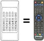 Télécommande équivalente Thomson 925TX0722