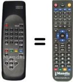Télécommande équivalente Toshiba TW14R21S