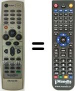 Télécommande équivalente Aiwa HV-FX990