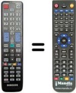 Télécommande équivalente Samsung UE32D5000