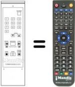 Télécommande équivalente NordMende V1035T
