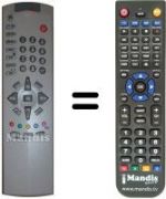 Télécommande équivalente Schaub Lorenz VJ6187F12050