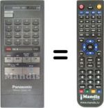 Télécommande équivalente Panasonic VSQ0357