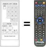 Télécommande équivalente Panasonic VSQ0479