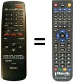 Télécommande équivalente Toshiba V204G