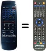 Télécommande équivalente Toshiba V400