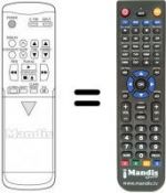 Télécommande équivalente REMCON675
