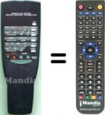 Télécommande équivalente Yamaha RX495RDS