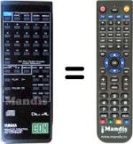 Télécommande équivalente Yamaha CDX-630E