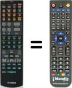 Télécommande équivalente Yamaha RAV254