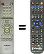 Télécommande équivalente Samsung DVDMC20