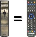 Télécommande équivalente LG RT34FB11RB
