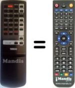 Télécommande équivalente Yamaha AX380