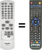 Télécommande équivalente Toshiba SD-130ESE1